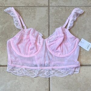 Auden Light Pink Lace Bralette